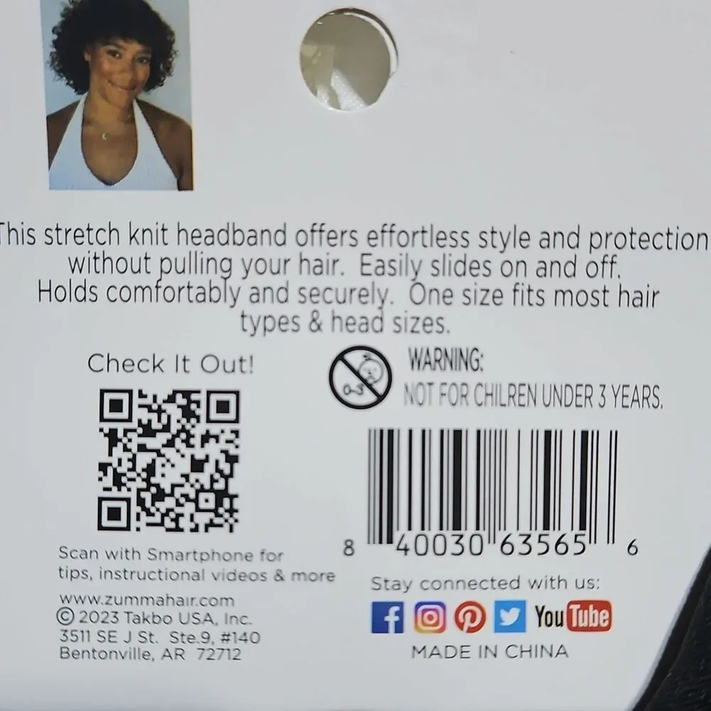 Zumma 🎄 Haircare Bundle - 2 Turbanettes, 2 Sets Of Hair Sectionioning  Combs